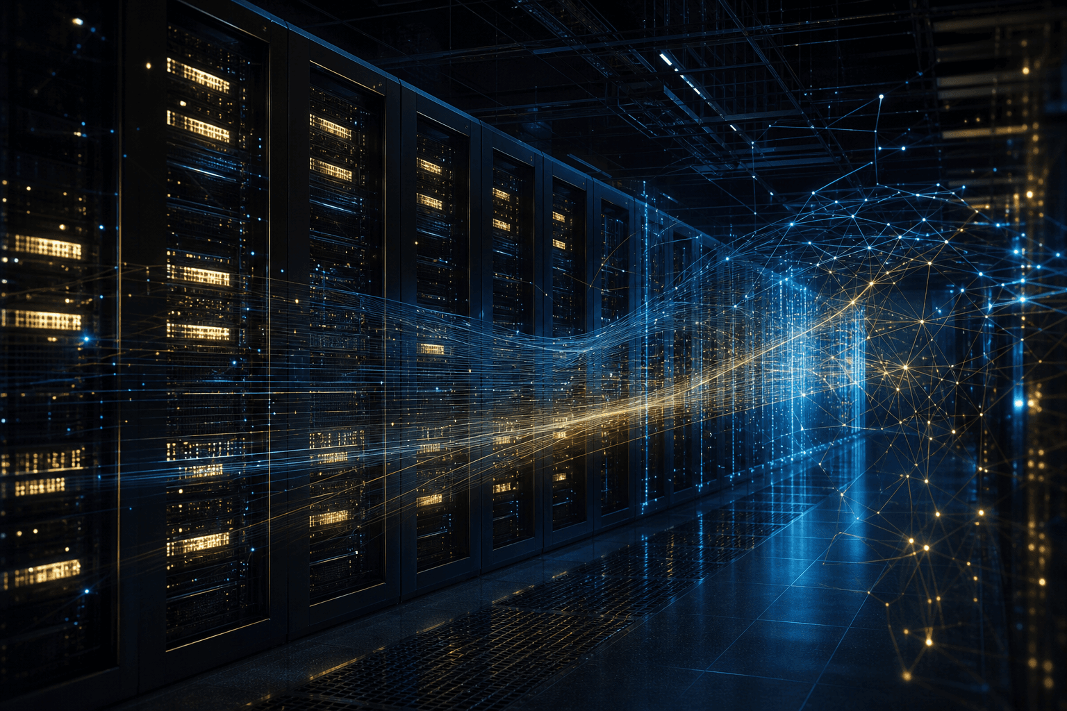 GPU cluster for model training with abstract neural compute light paths